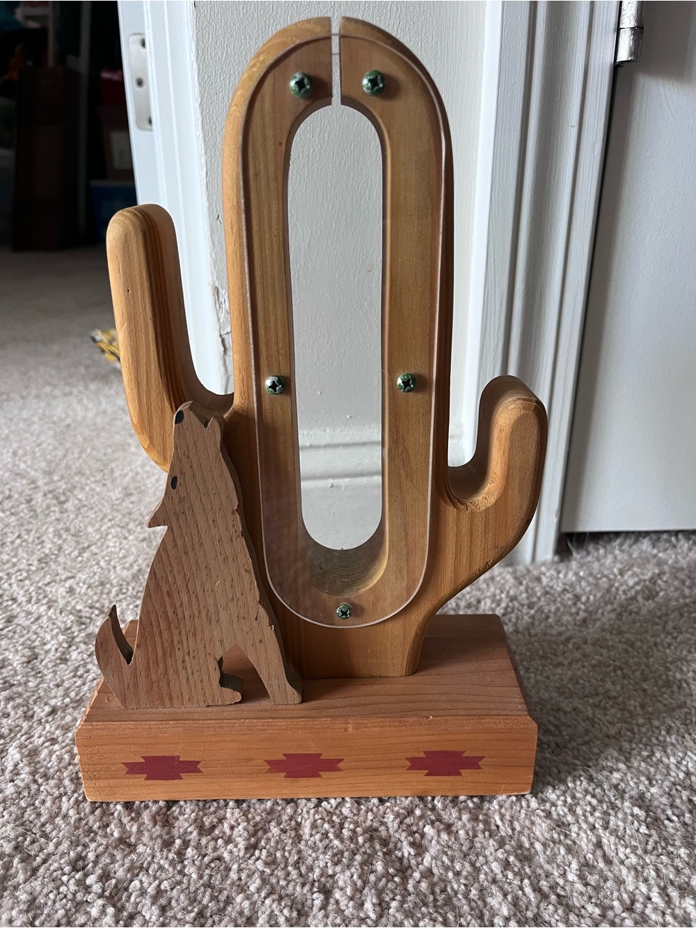 Wooden Cactus Bank